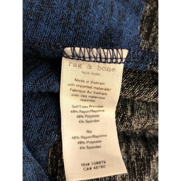 Rag & Bone Bowery Sweater Dress Long Sleeve Turtleneck Colorblock Striped Large - Picture 8 of 9